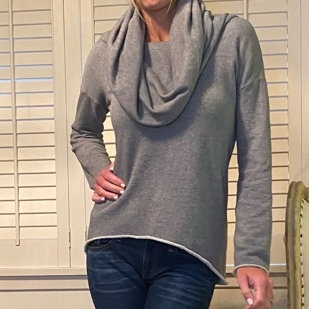 RtA grey cowl neck sweater sweatshirt